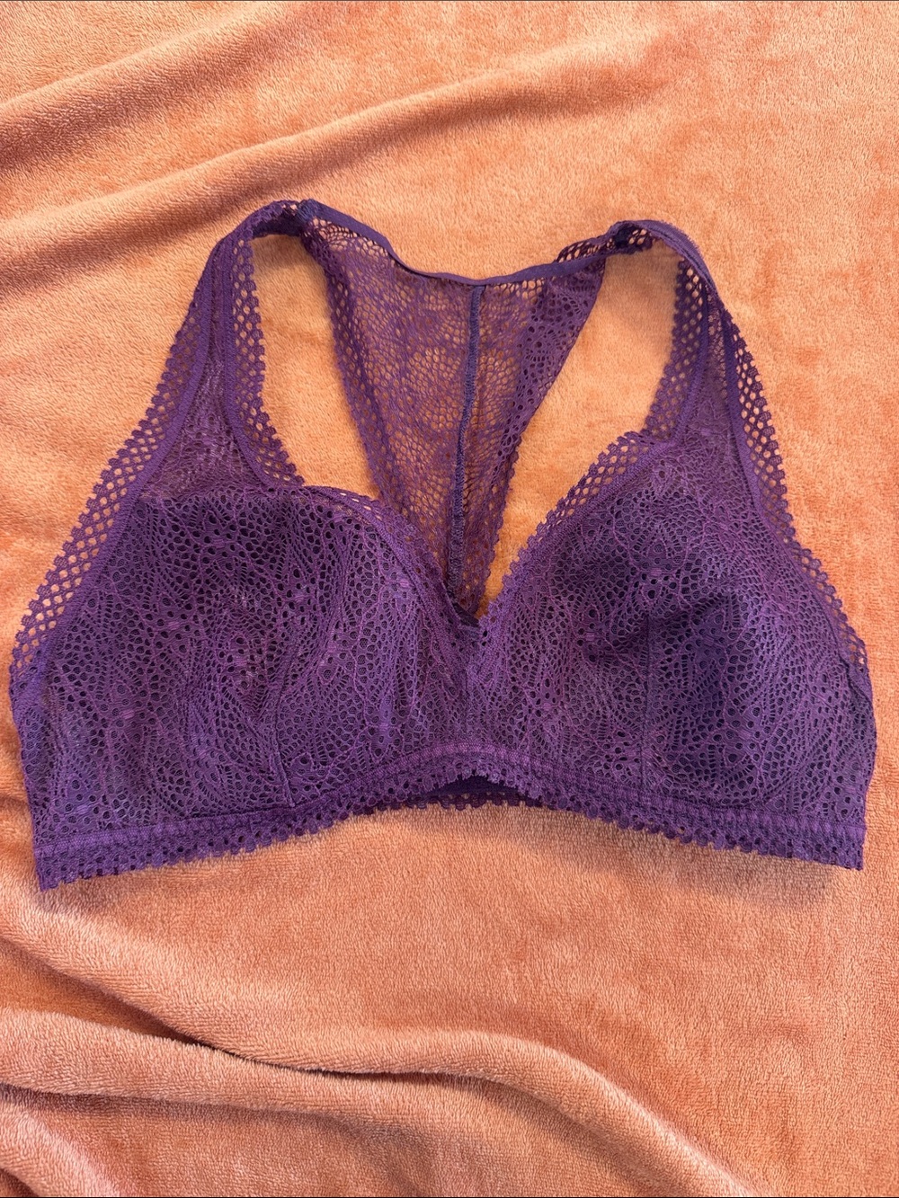 Victoria's Secret Purple Lace Racerback Bralette